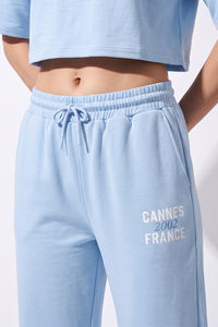 Zivame Athleisure Straight Leg Pants - Blue Bell — thumbnail 5